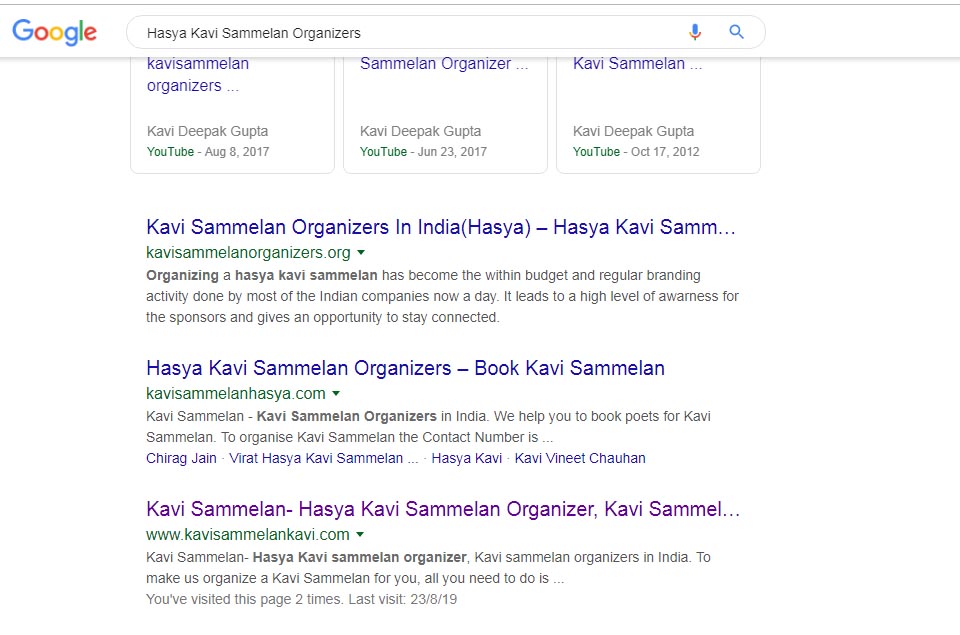 Kavi Sammelan Kavi - Kavi Sammelan Organizers in Delhi Rank on Google in India